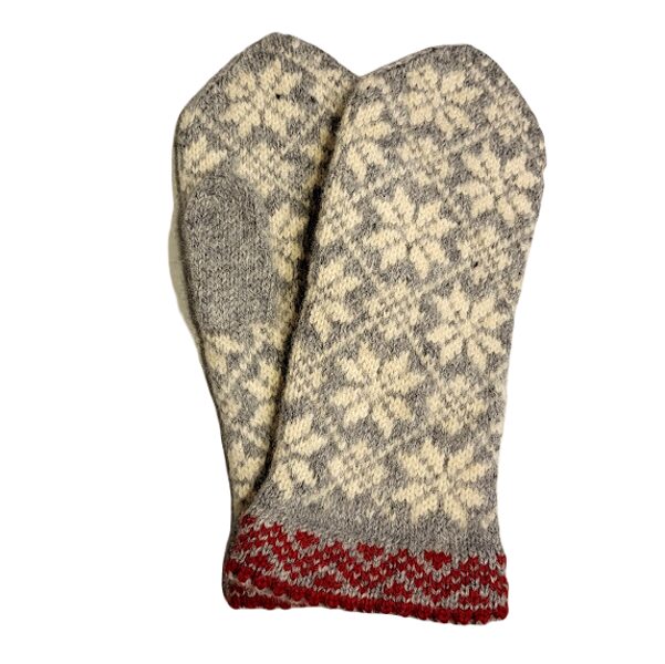 Wool gloves, "Auseklis", gray (10cm) 950105