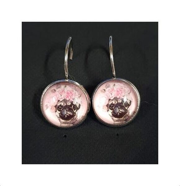 Earrings from the collection "Pug"
