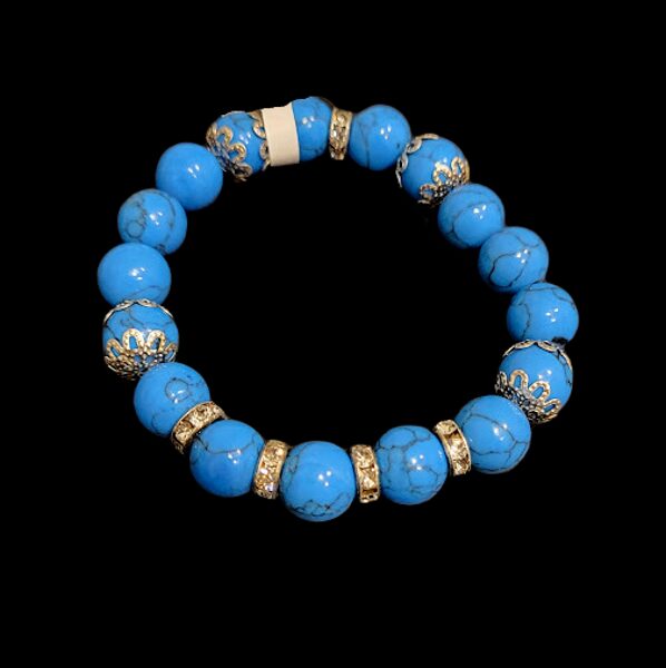 Dabīgā akmens aproce no tirkīza 012435