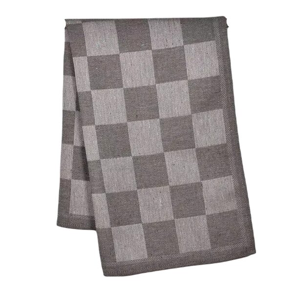 Checkered towel made from recycled yarn 060704