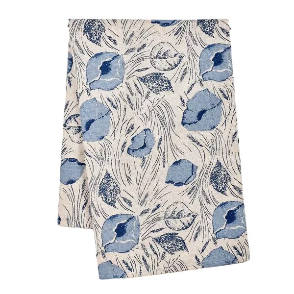 Kitchen towel with poppy print
