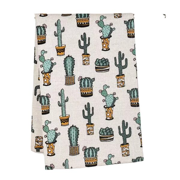 Kitchen towel with Cacti print