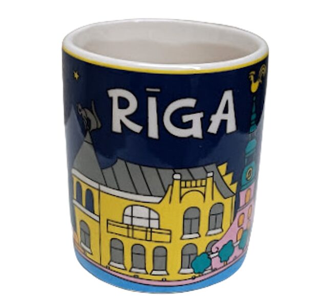 Mug Riga at night