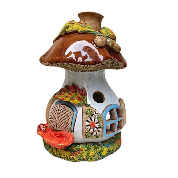 Керамический подсвечник - гриб J03