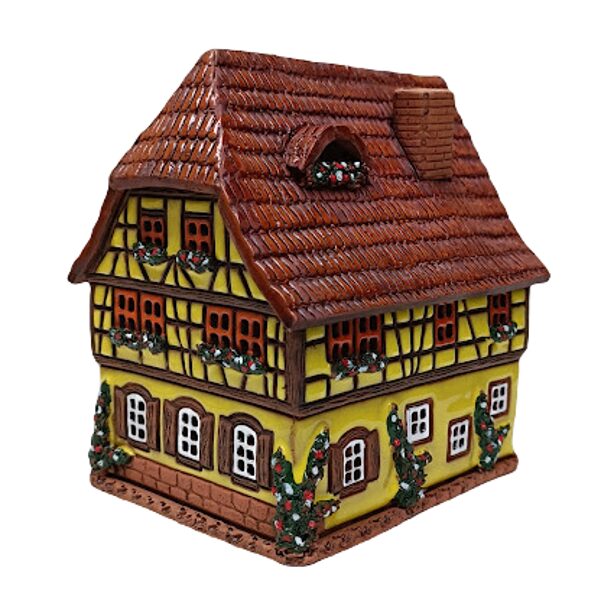 Керамический подсвечник домик А128