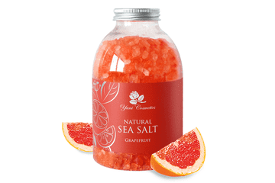 Natural sea salt for bath Grapefruit