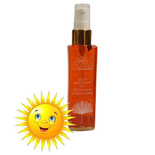 Eļļa skaistam un zeltainam iedegumam