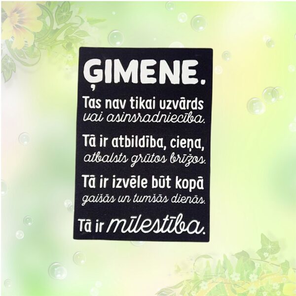 Canva '' Family '' (black)