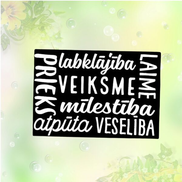 Canva '' Prosperity, Success, Love ''(black) 