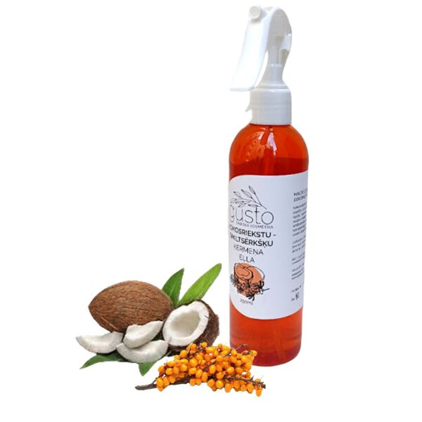 Kokosriekstu-smiltsērkšķu ķermeņa eļļa