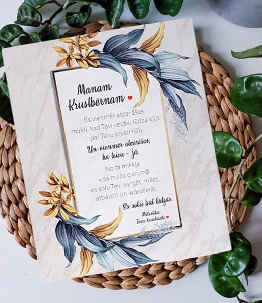 Wood decoration "Crossburn" ESP1