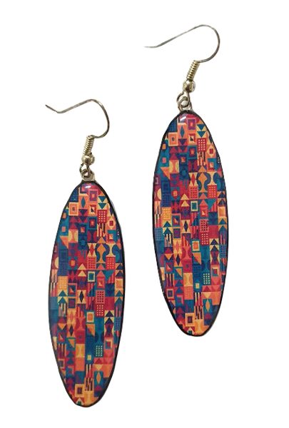 Earrings oblong, medium
