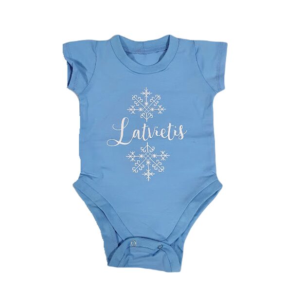 Body Latvian, light blue, with short arms for boys