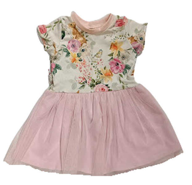 Dress with tulle "Summer flowers"