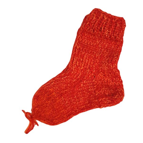Socks, red 17-19cm