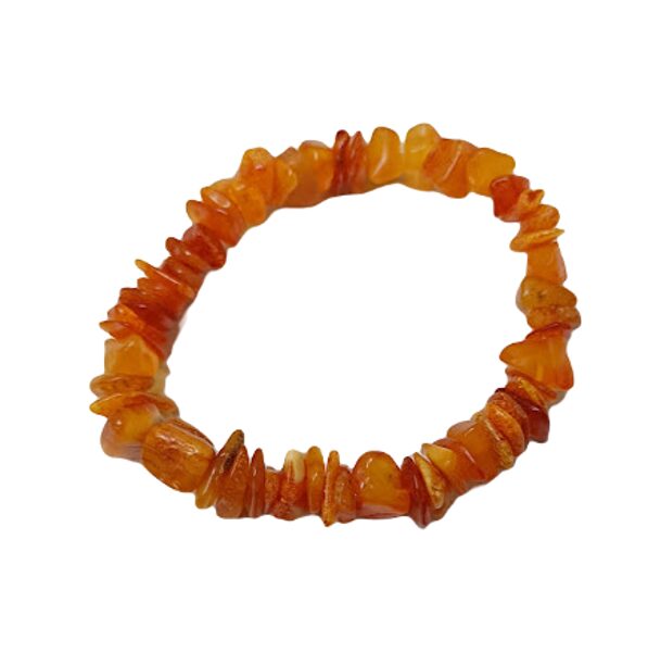 Amber bracelets on rubber - Classic