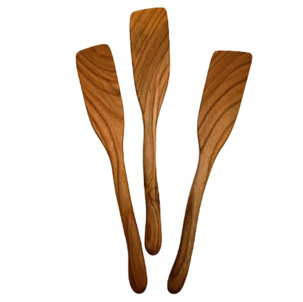 Wooden small spatula of sweet cherry