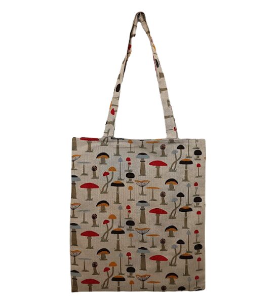 Shopping bag with printed Mushrooms