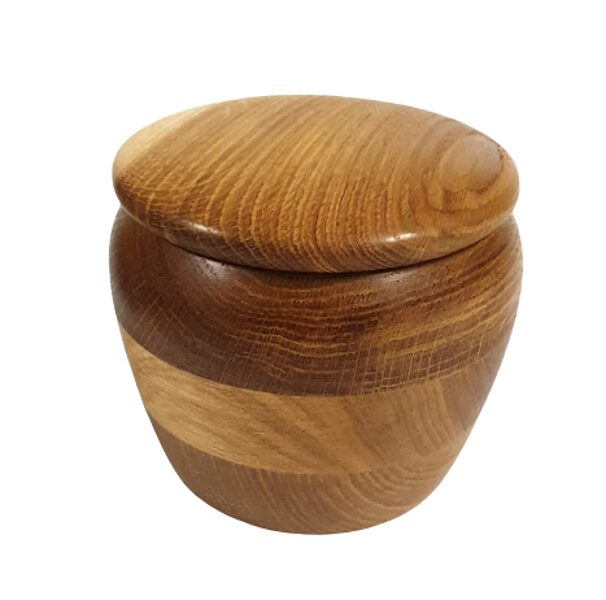 Wooden bowl with lid 