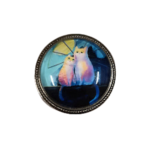 Brooch from the collection Cat Art