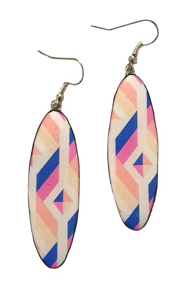 Earrings oblong, medium