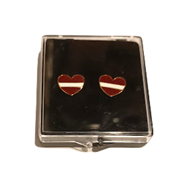 Earrings Latvia in a box