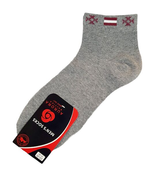 Men's socks "Flag" (gray) AVZ2