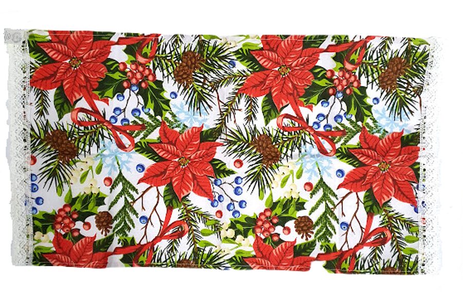 Салфетка хлопковая с кружевом ZS3 36x65см