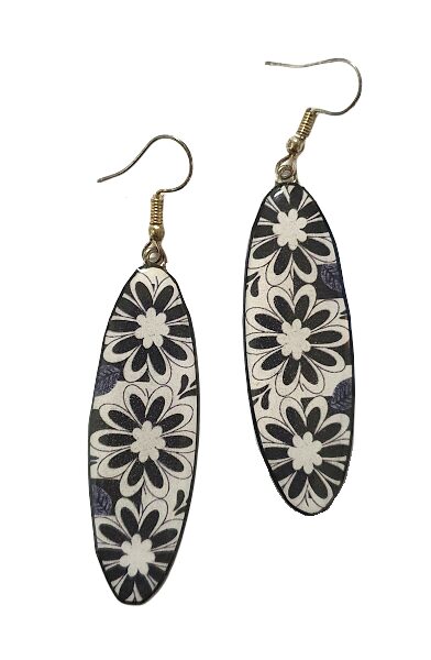Earrings oblong, medium