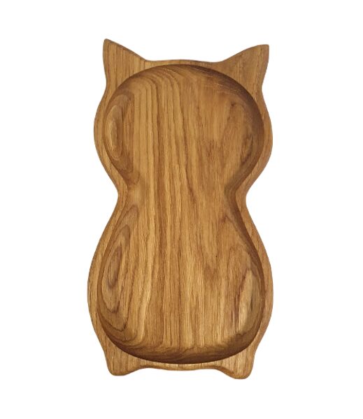 Oak serving board Cat (29x16 cm)
