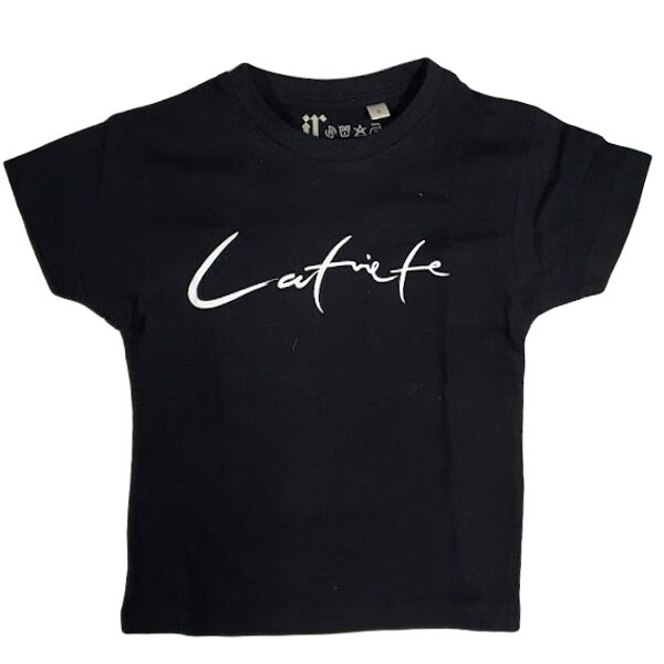Children's t-shirt "Latvian" (black) for girls