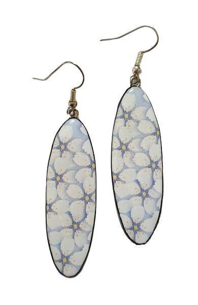 Earrings oblong, medium