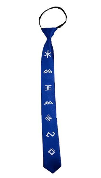 галстук "Латвийские знаки"