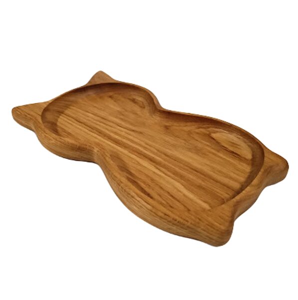 Wooden bowl Cat