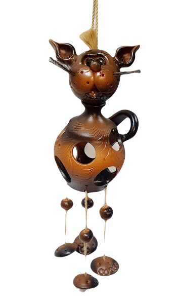 Cat - Candlestick / Wind Chime (Large)