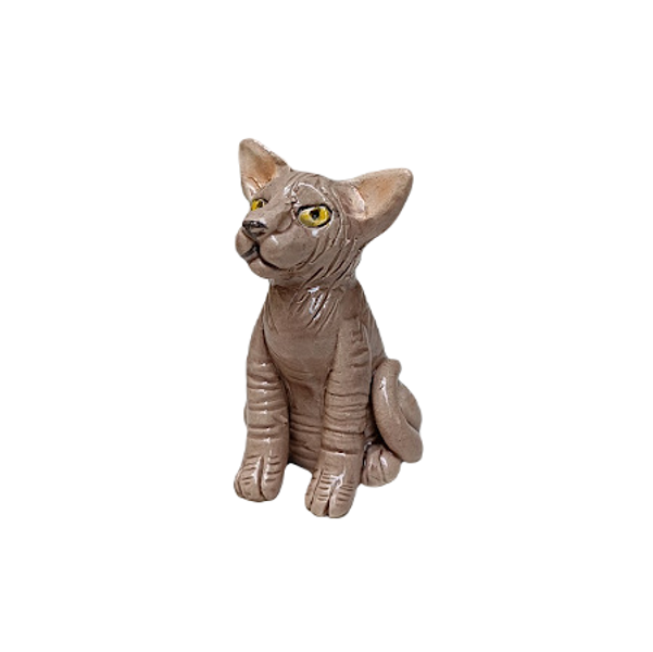 Ceramic figure Sphinx cat