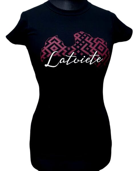 t-shirt "Latvian in Latvia" (black)