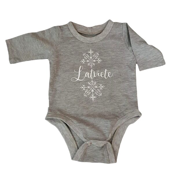 Body "Latvian" with an Austras tree, gray(for girls)