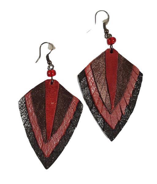 Genuine leather earrings DG1