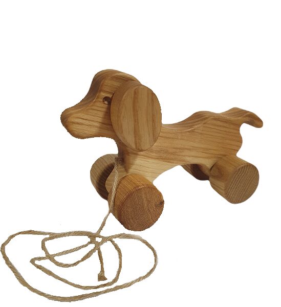Towing wooden toy "Dog"   