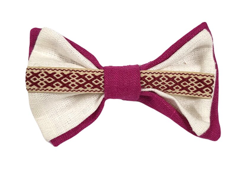 Tauriņš pieaugušajiem no linu auduma  